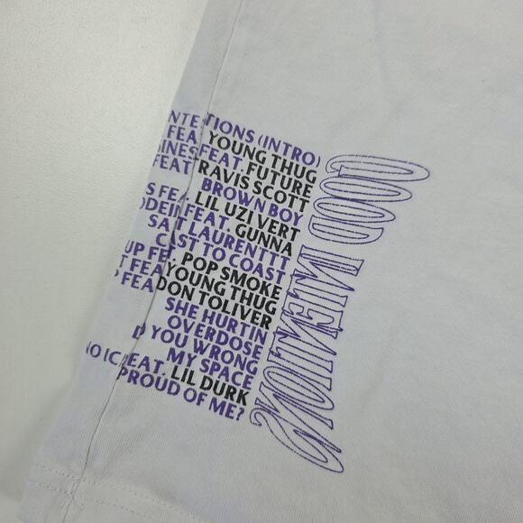 VLONE Good Intentions Shirt Mens‎ XL White NAV Album Doves Graphic Made USA - Picture 12 of 13